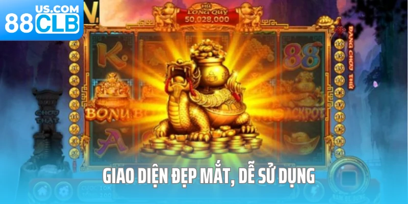 Giao diện đẹp mắt, dễ sử dụng tại nổ hũ 88clb