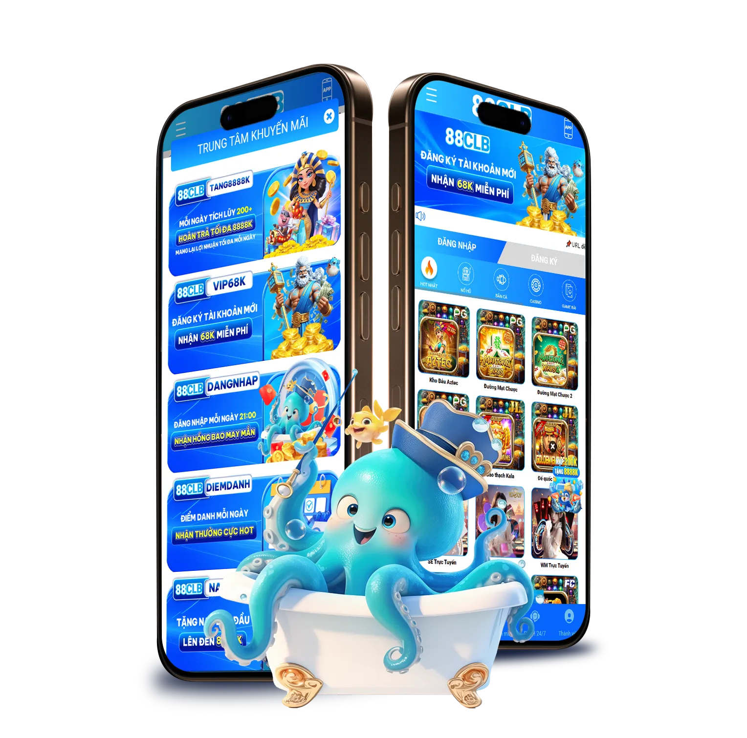 Ảnh mockup tải app 88clb